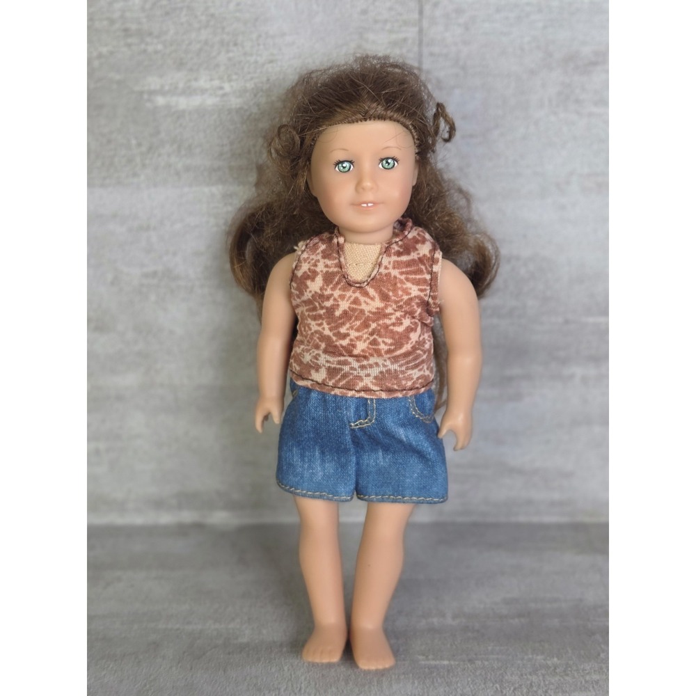 American Girl Doll Felicity Merriman Mini Doll 6" Brown Hair Green Eyes